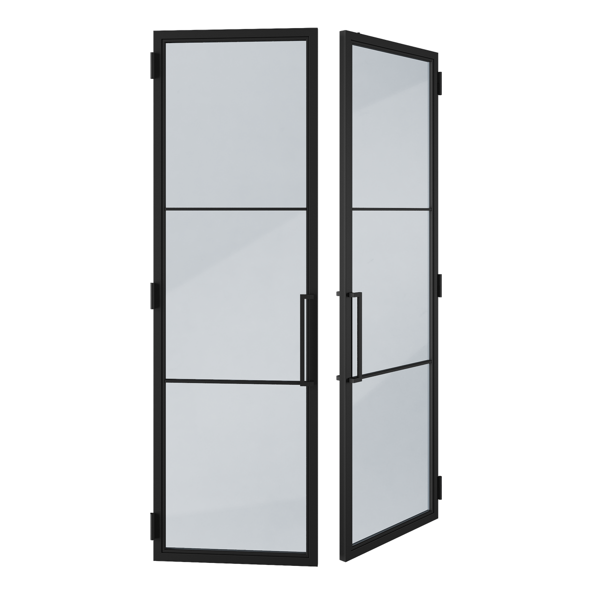 Double Bullet Hinge Door | Profile 1", Height 7'